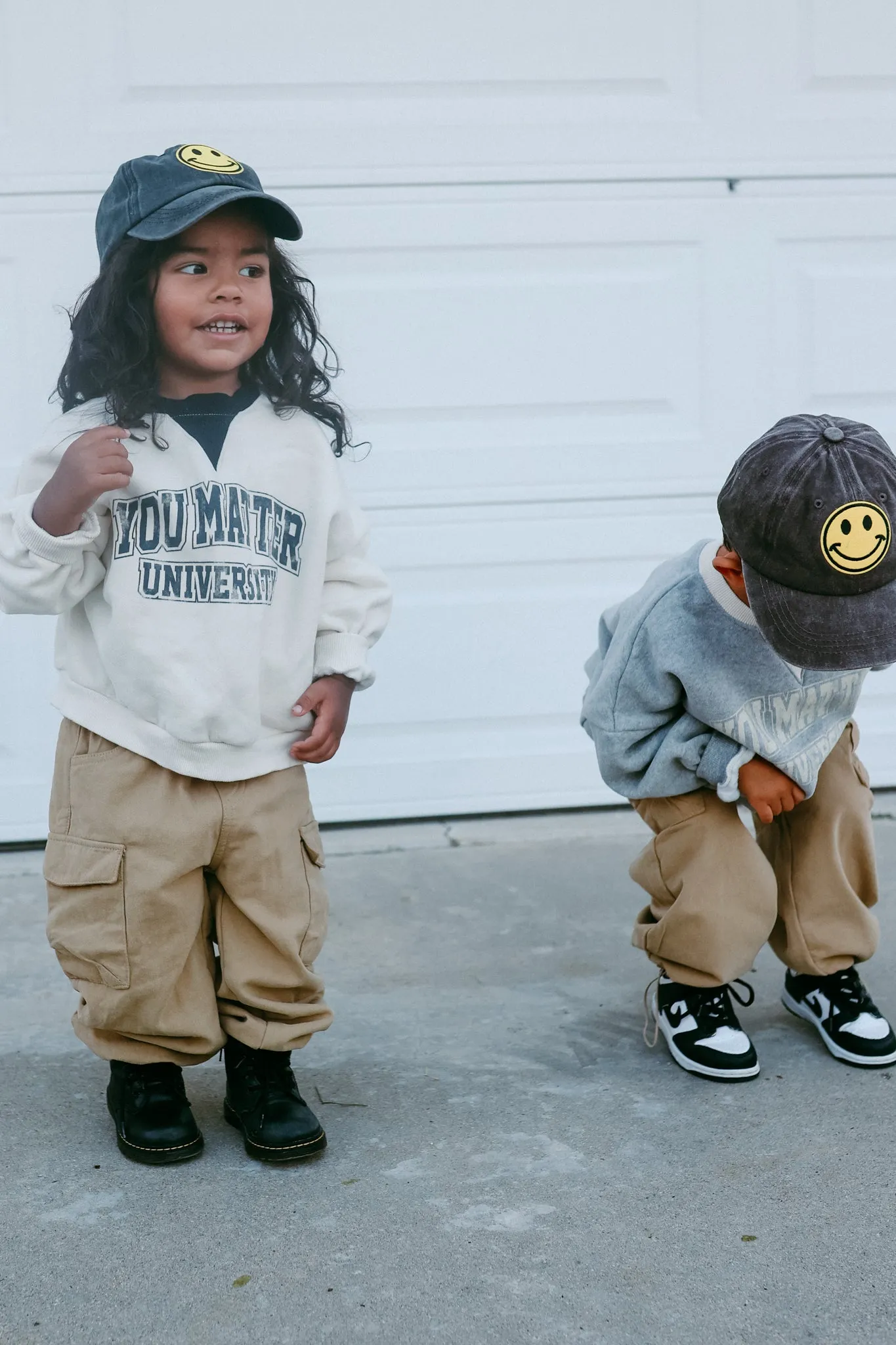 Vintage Wash Smiley Hats