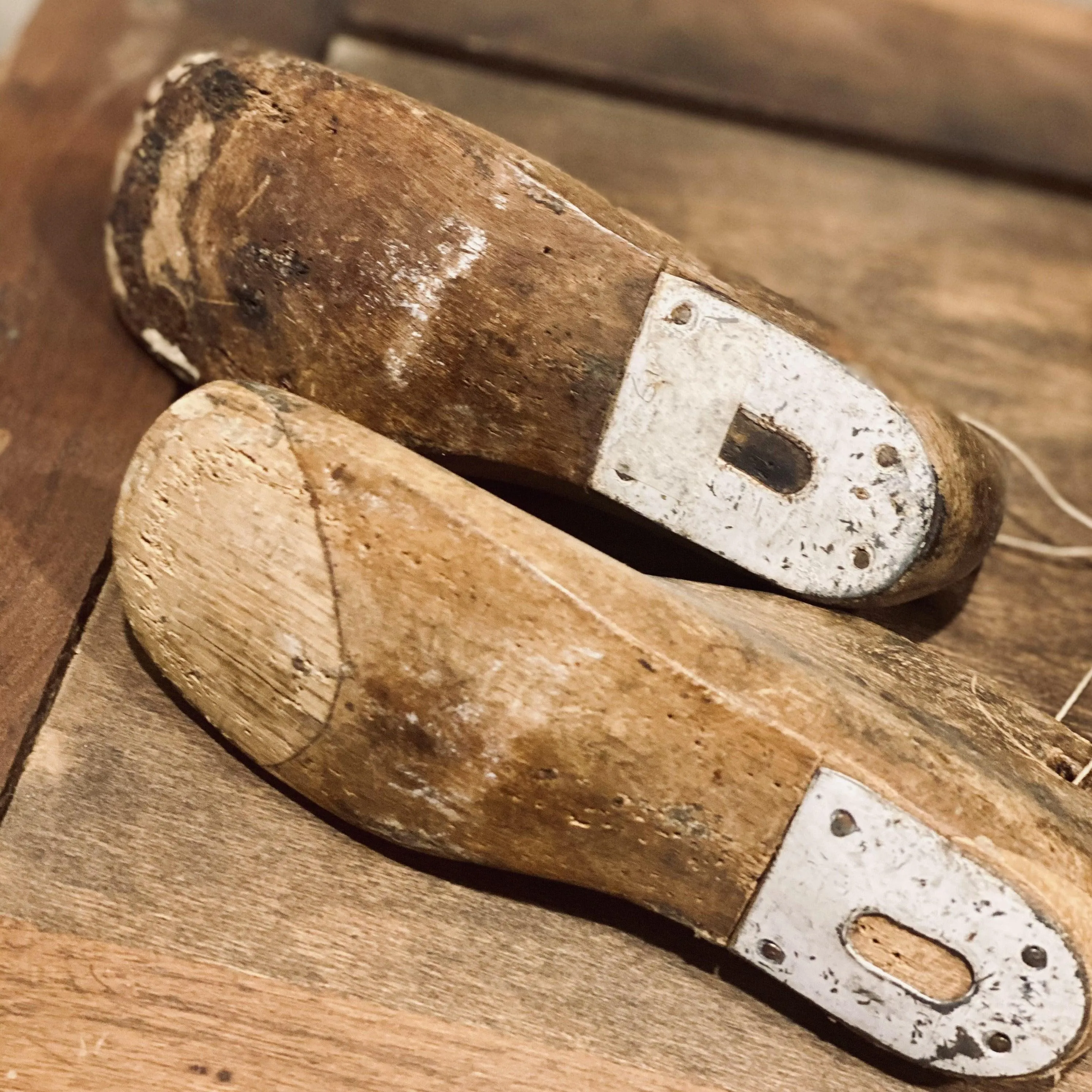 Vintage Wooden Cobbler Shoe Molds - Child