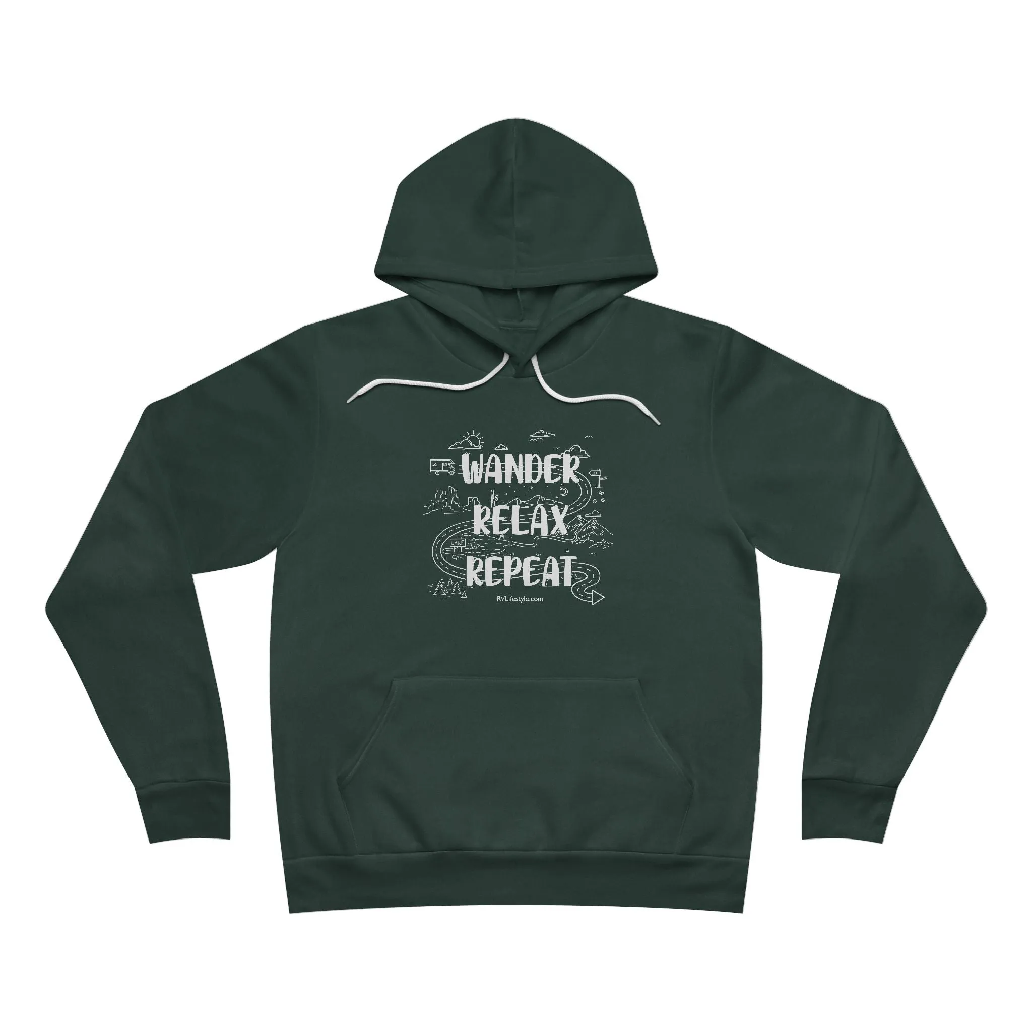 Wander Relax Repeat Hoodie - Cozy Unisex Pullover for Adventurers