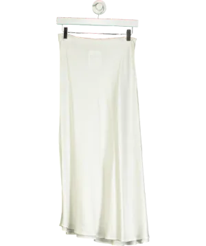 Weekend and Beyond White Catherine Viscose Skirt UK S