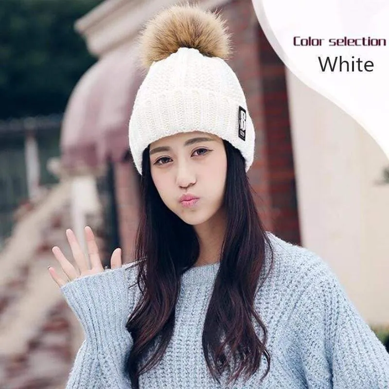 Winter Fashion Cotton Knitted Beanies Caps