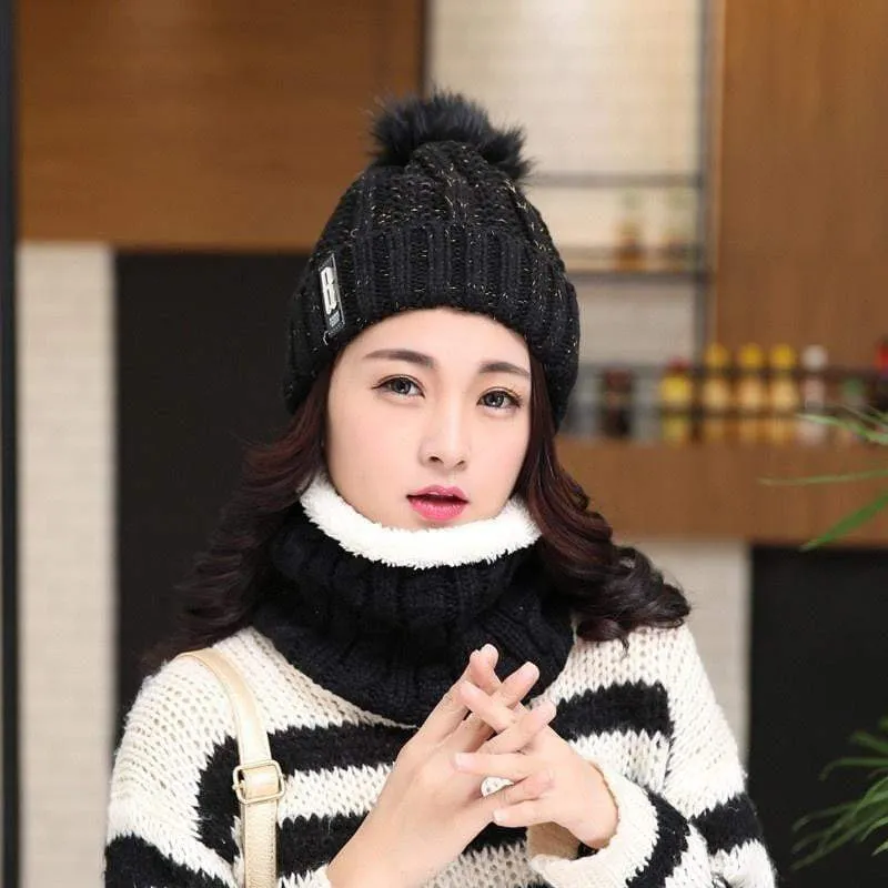 Winter Fashion Cotton Knitted Beanies Caps