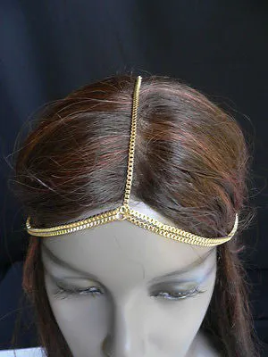 Women Classic Gold Head Body Thin Chain Grecian Circlet