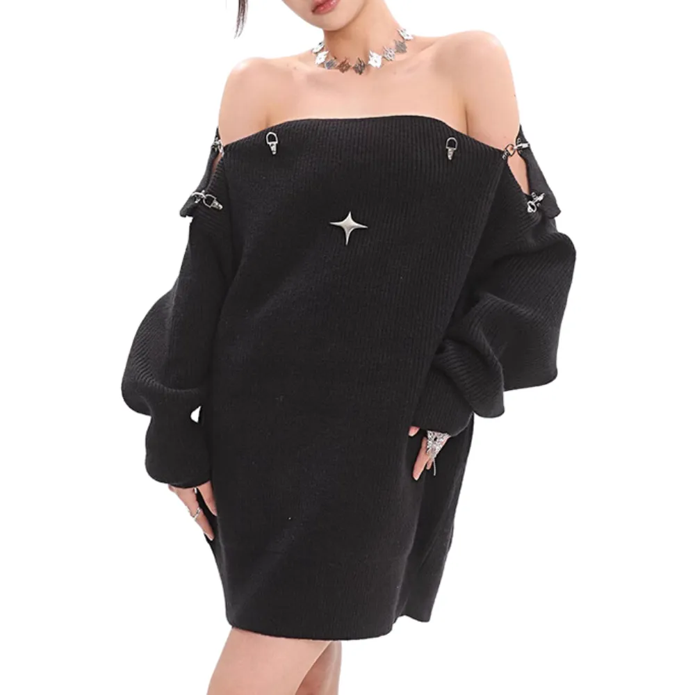 Women's Hot Girl Fashion Hollow Sweater