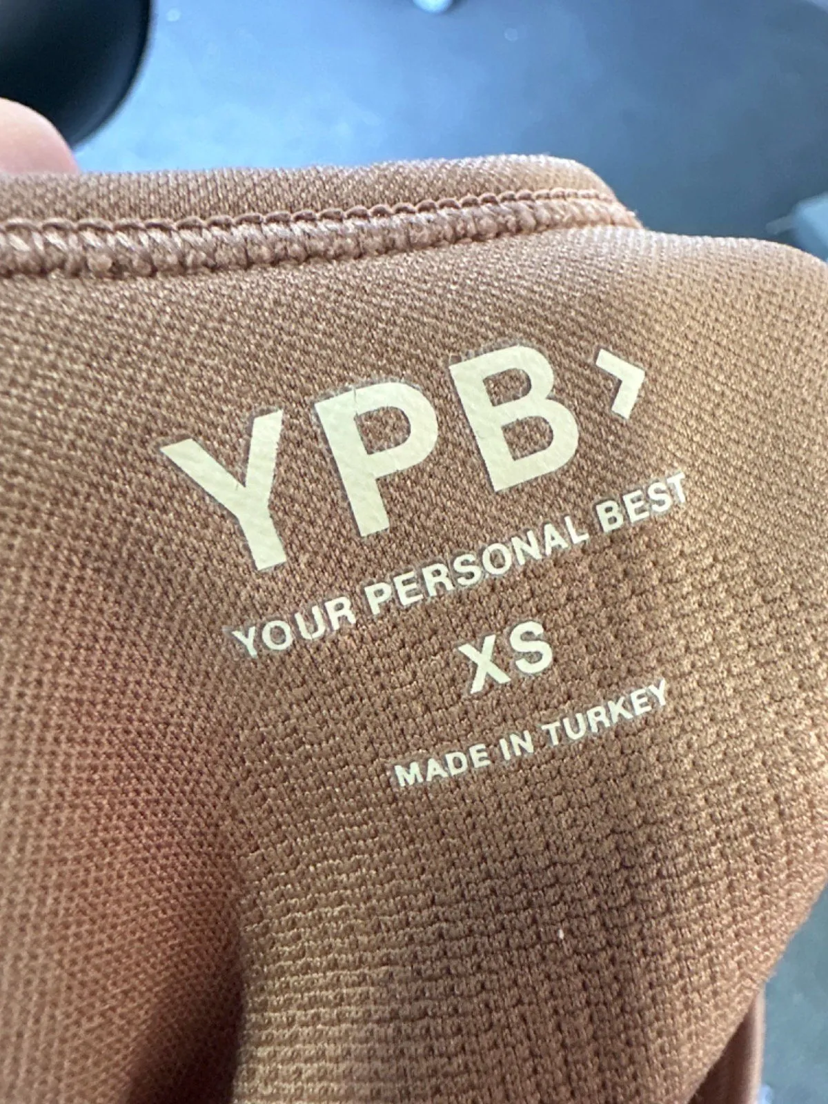 YPB Brown Sleeveless Crop Top UK XS