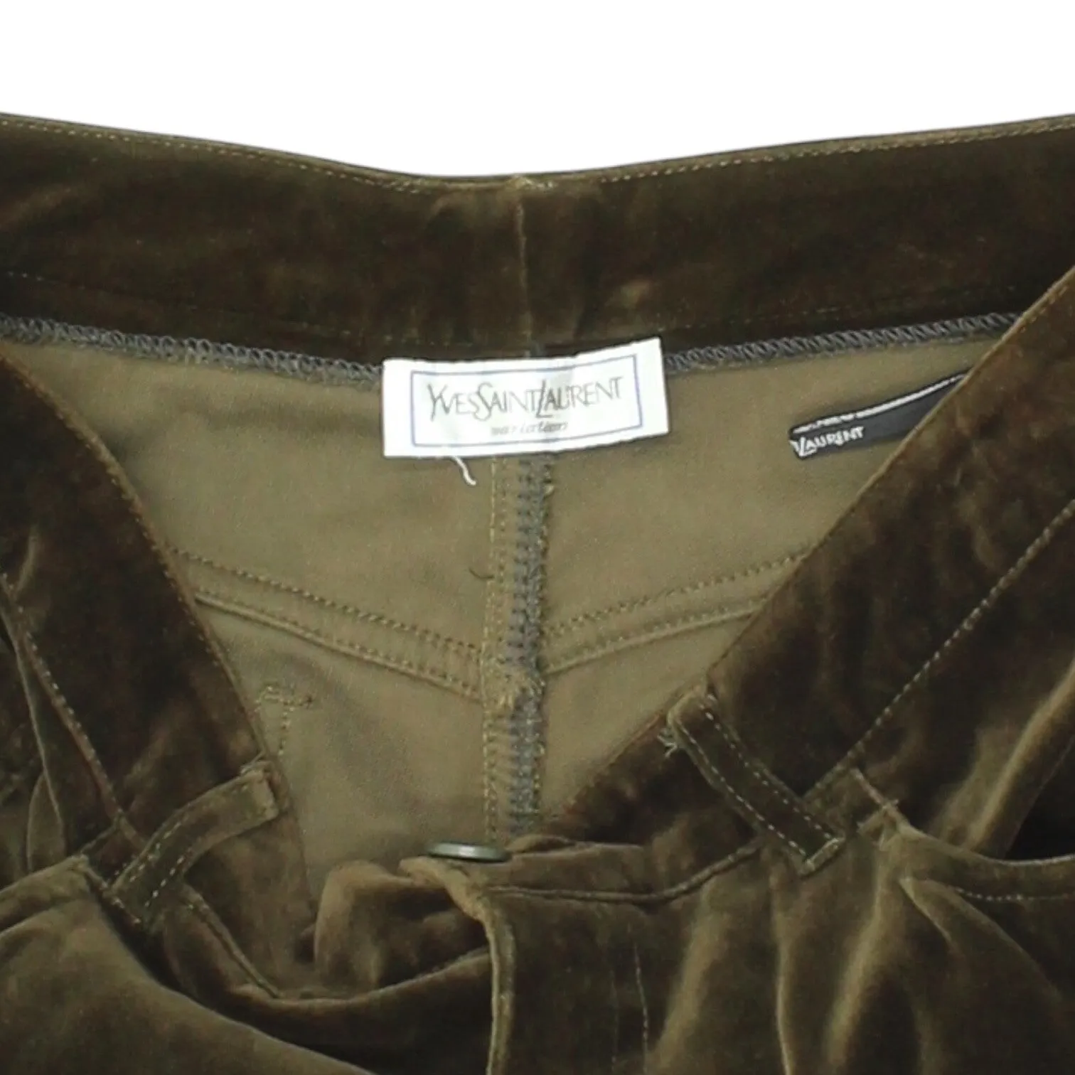 Yves Saint Laurent Velvet Trousers | Vintage Mens Brown High End Designer VTG