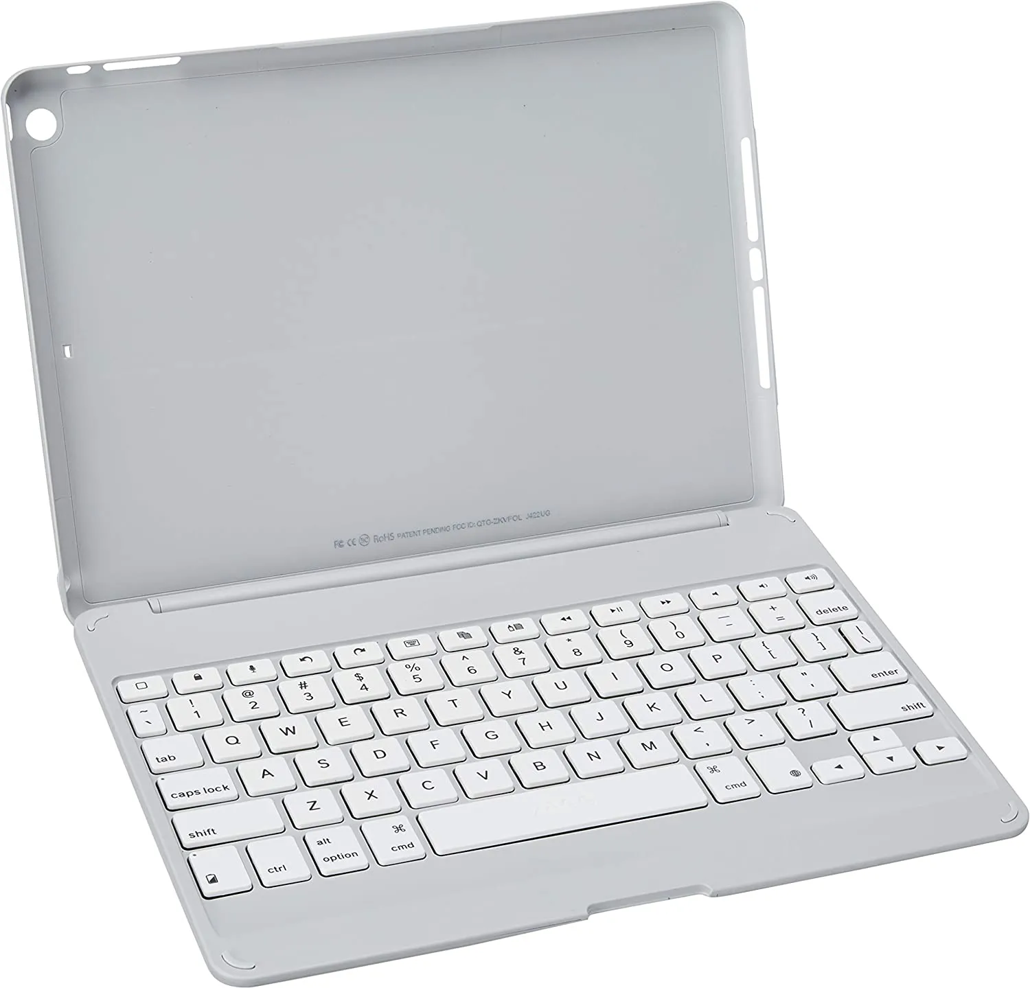 ZAGG Folio Hinged Case with Non-Backlit Keyboard for Apple iPad Air - White