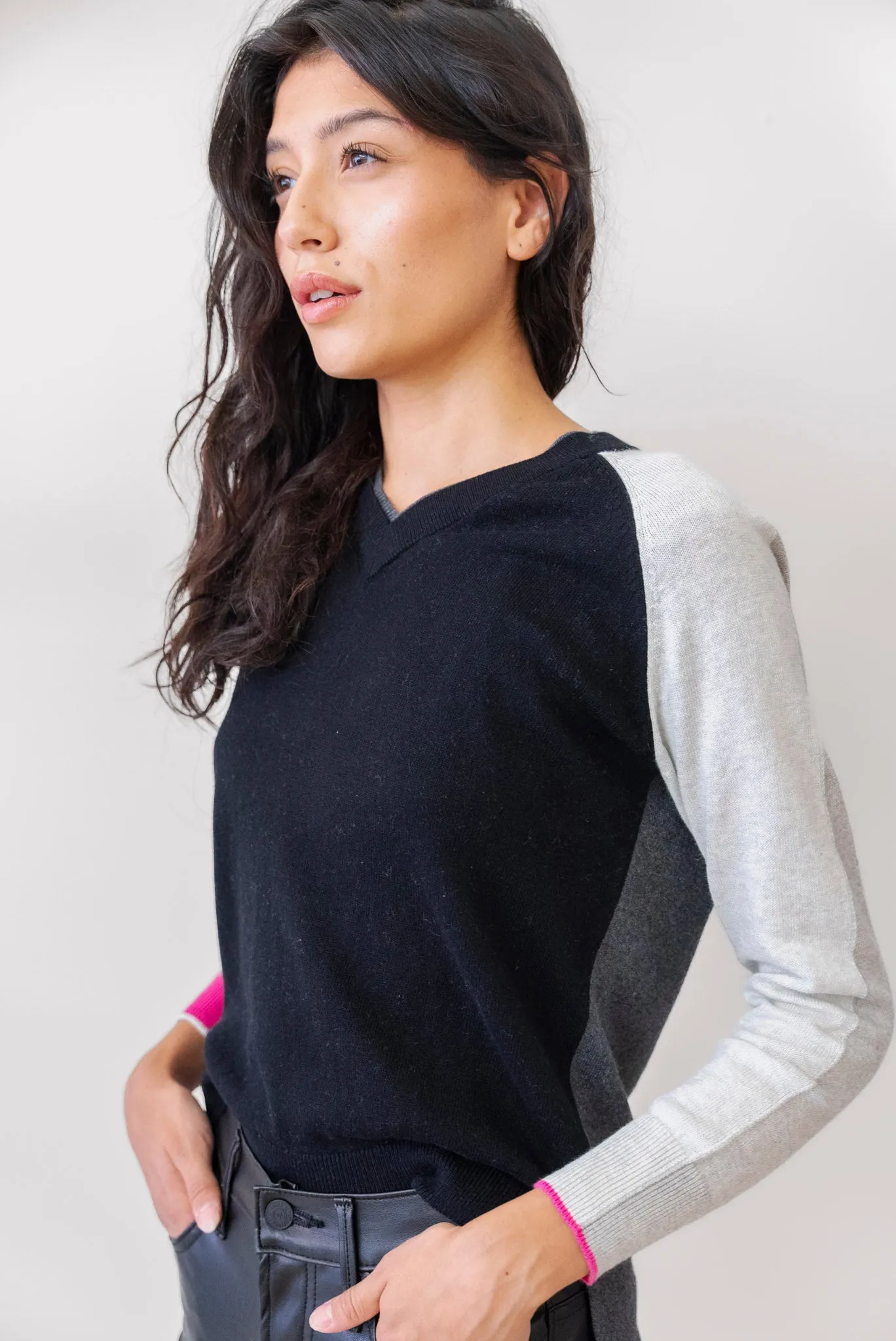 Zaket and Plover Double V Neck